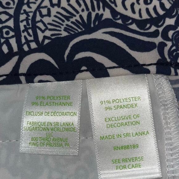 Lilly Pulitzer Luxletic Corso Pants in High Tide Navy Purrfect Set Golf - Picture 4 of 9